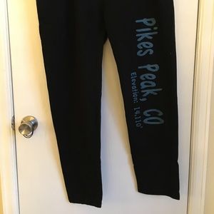 black colorado sweat pants